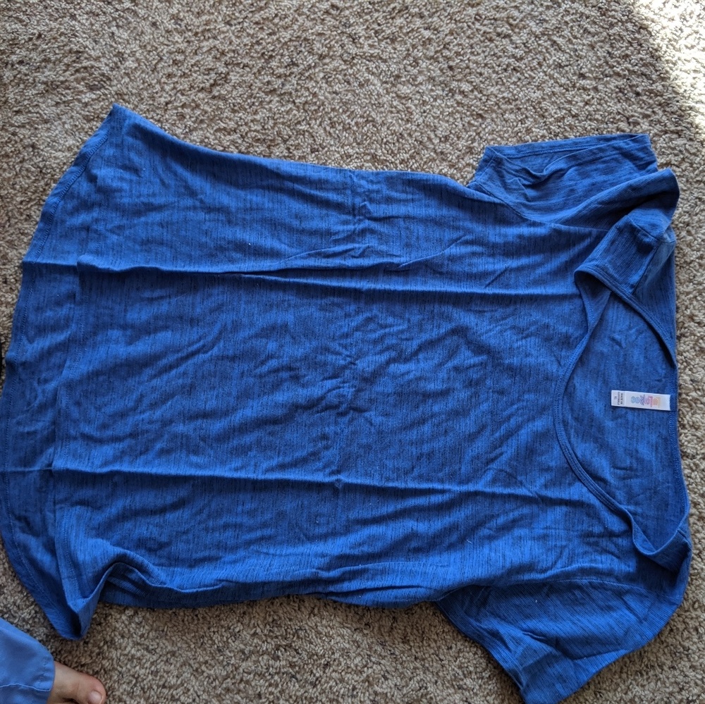 blue lula roe top